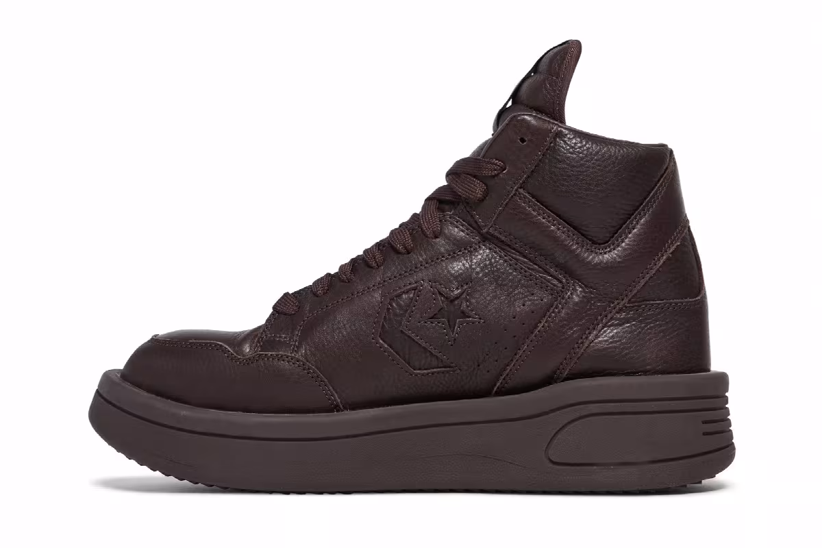 Rick Owens x Converse DRKSHDW TURBOWPN Mid Clay, view 4