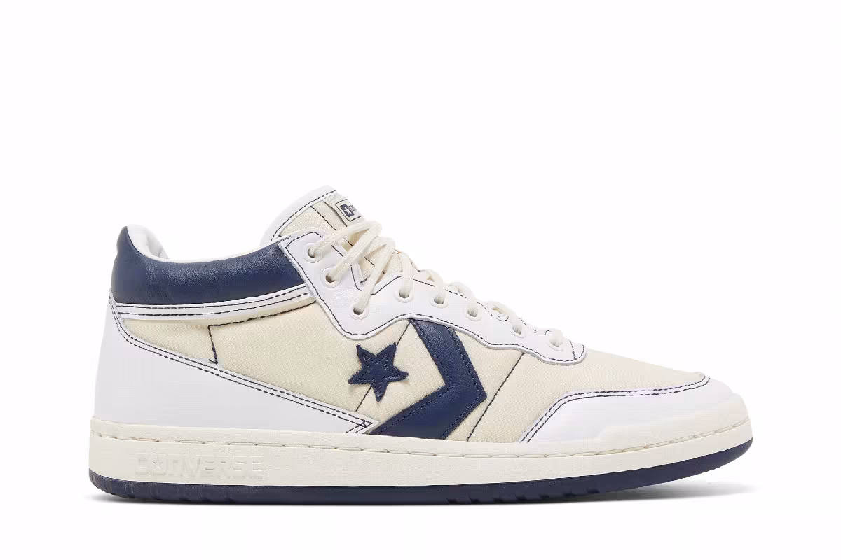 Sage Elsesser x Converse Fastbreak Pro Mid White Navy, view 2