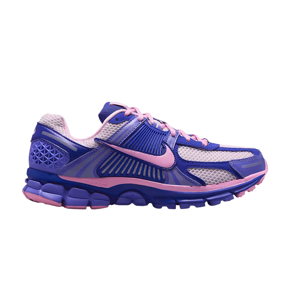 Nike Women's Zoom Vomero 5 With Reflective Accents Old Royal Bleached Lilac Sapphire Pink Rise