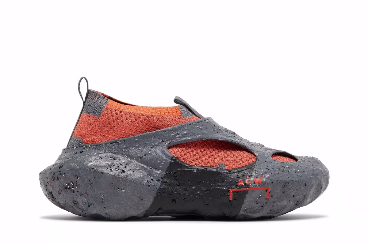 A-Cold-Wall x Converse Sponge Crater CX Dark Grey Tangerine Tango, view 2