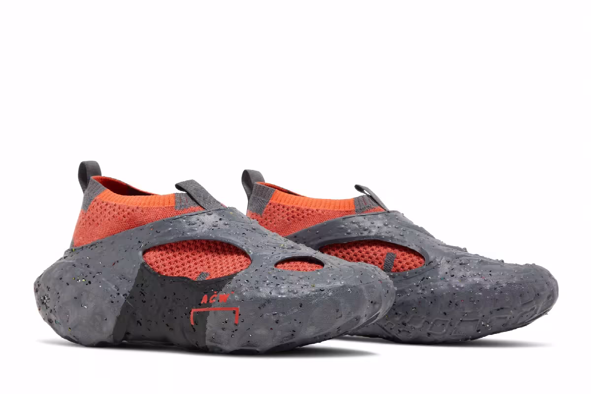 A-Cold-Wall x Converse Sponge Crater CX Dark Grey Tangerine Tango, view 9