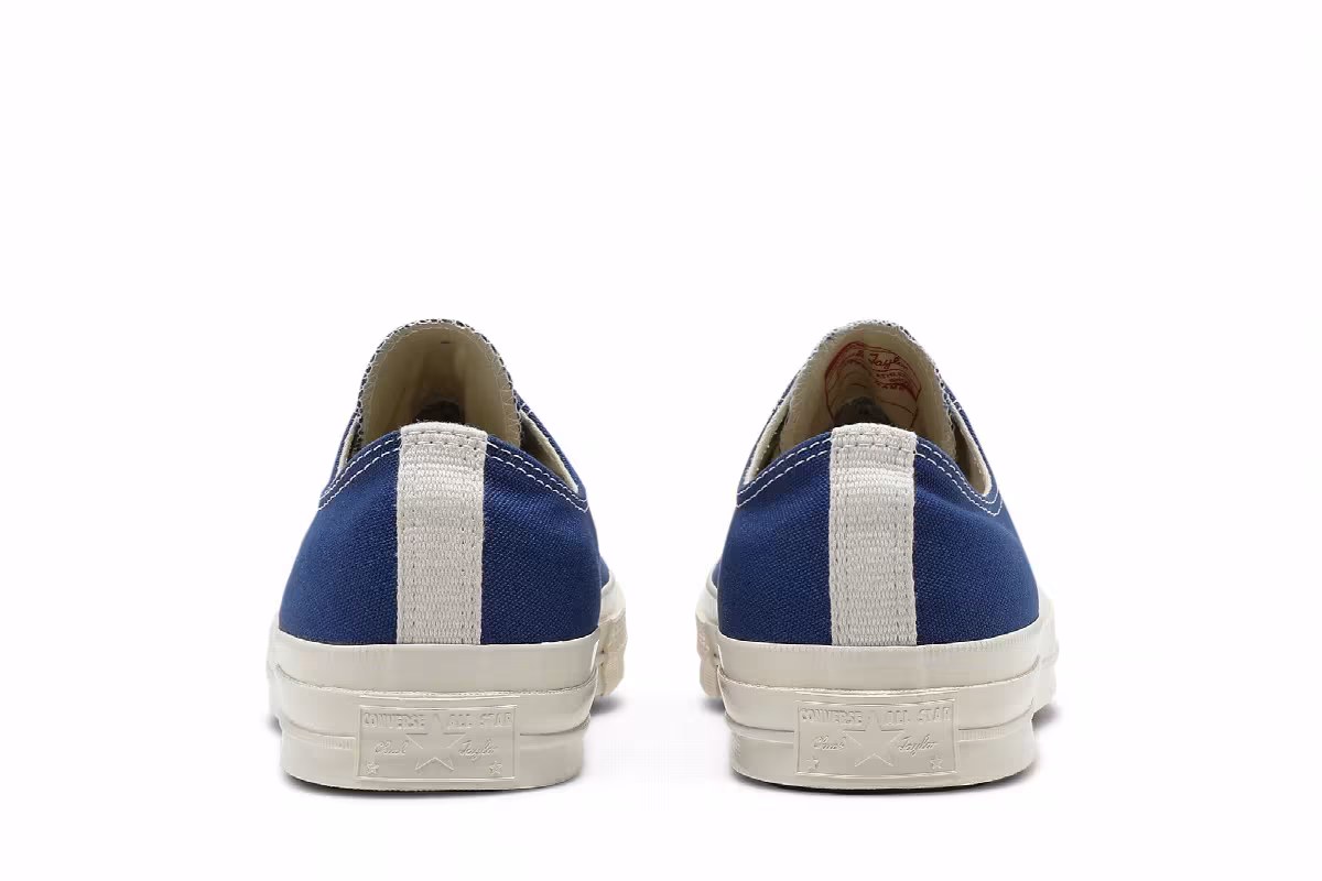 Comme des Garçons PLAY x Converse Chuck 70 Low Blue Quartz, view 7