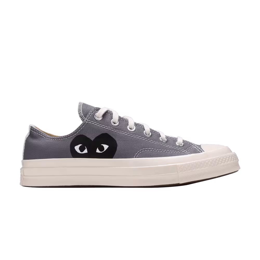 Men's Comme des Garçons PLAY x Converse Chuck 70 Low Steel Gray