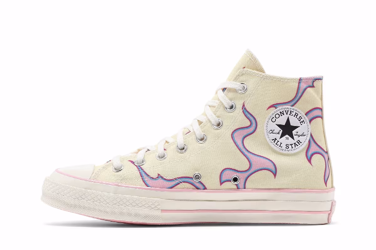 Golf Le Fleur x Converse Chuck 70 High Flame - Pastel Yellow, view 4