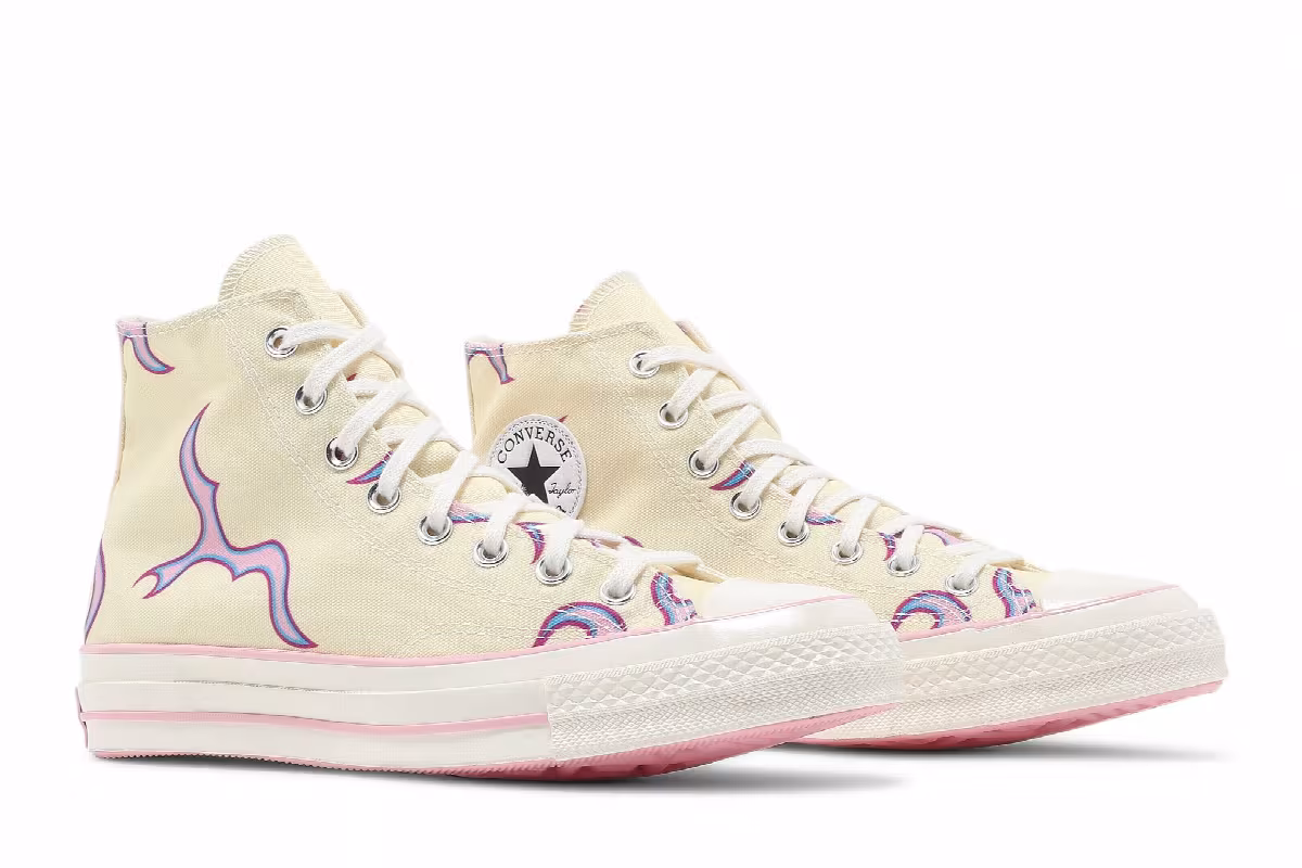 Golf Le Fleur x Converse Chuck 70 High Flame - Pastel Yellow, view 9