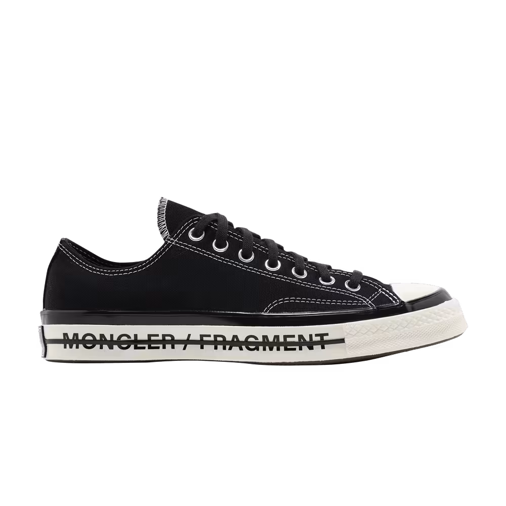Fragment Design x Moncler x Converse Chuck 70 Low Black