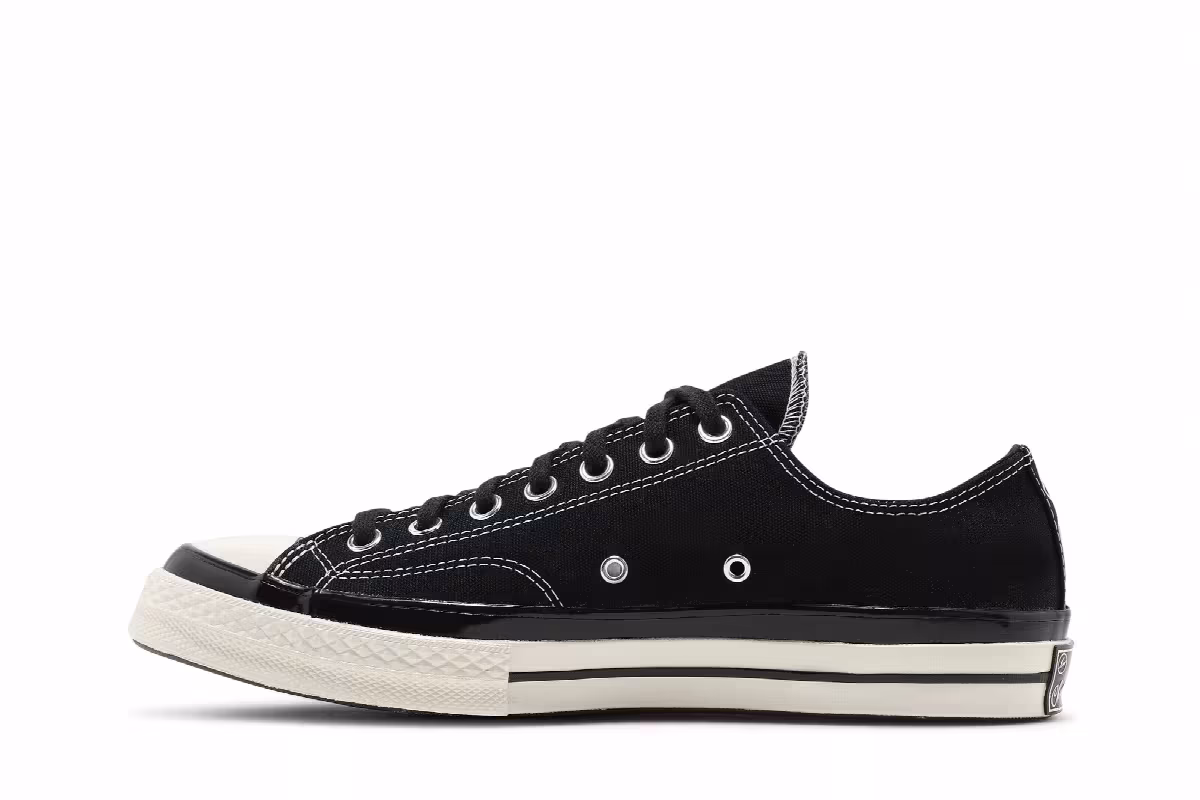 Fragment Design x Moncler x Converse Chuck 70 Low Black, view 4