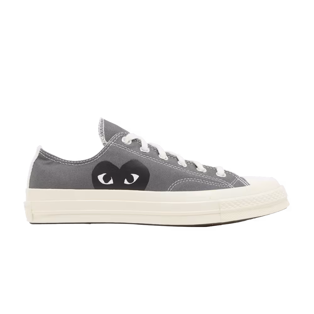 Comme des Garçons PLAY x Converse Chuck 70 Low Steel Gray