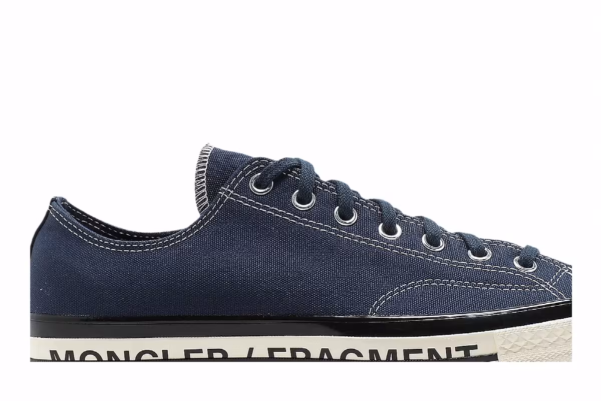 Fragment Design x Moncler x Converse Chuck 70 Low Insignia Blue, view 3