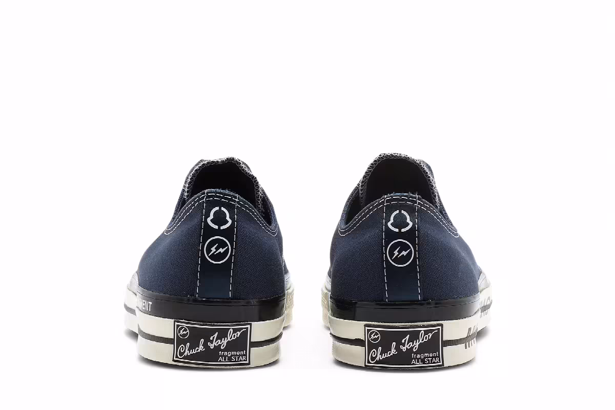 Fragment Design x Moncler x Converse Chuck 70 Low Insignia Blue, view 7