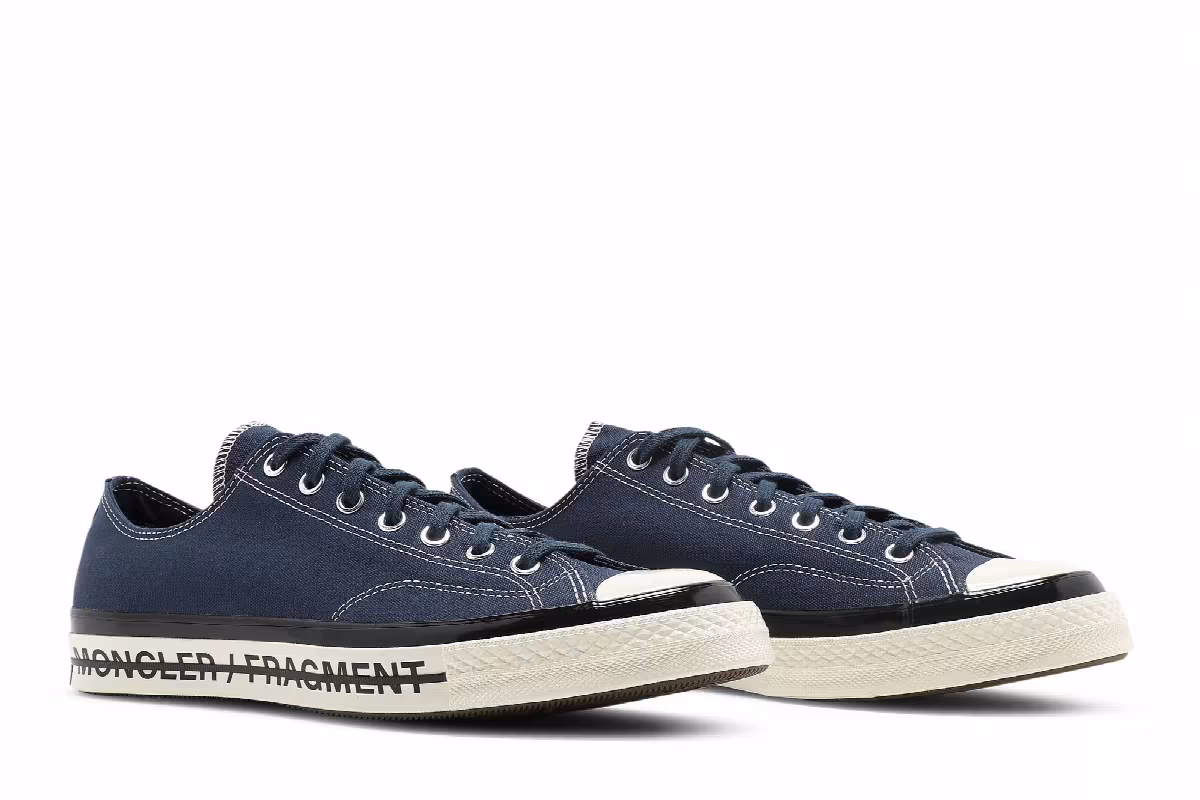 Fragment Design x Moncler x Converse Chuck 70 Low Insignia Blue, view 9