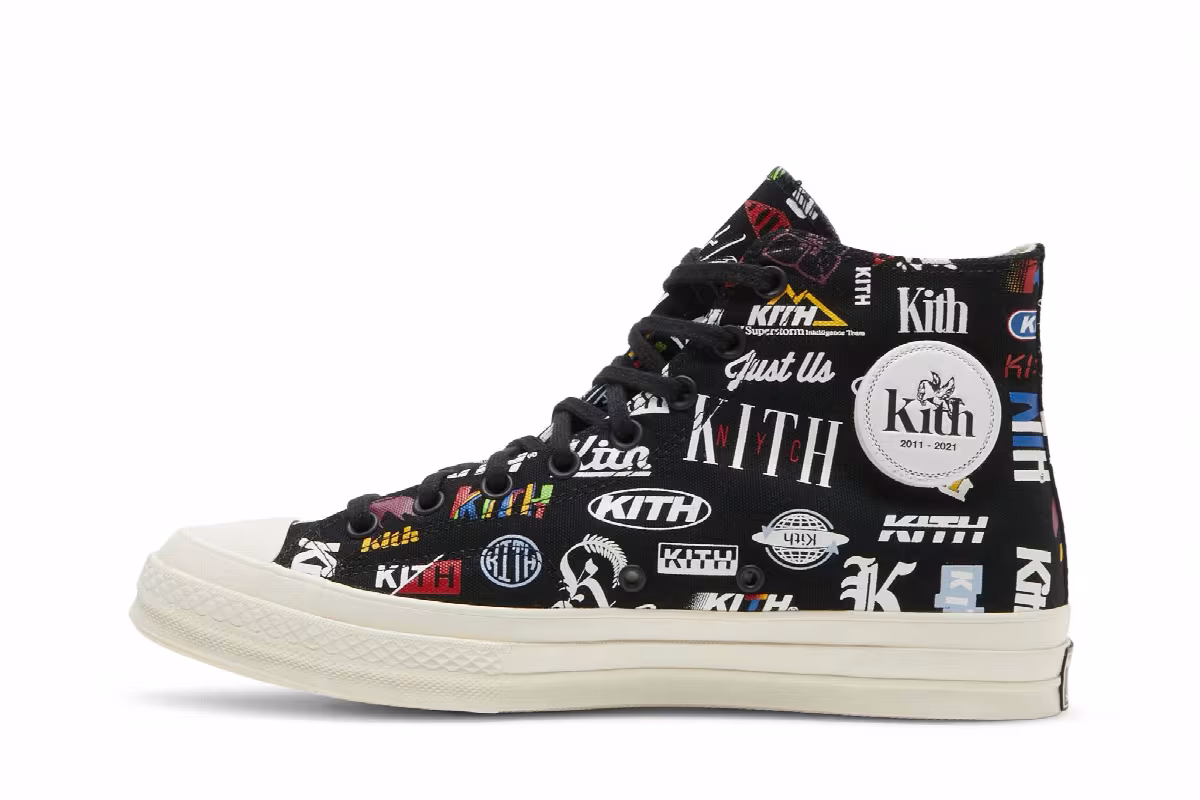 Kith x Converse Chuck 70 High 10th Anniversary - Black, view 4