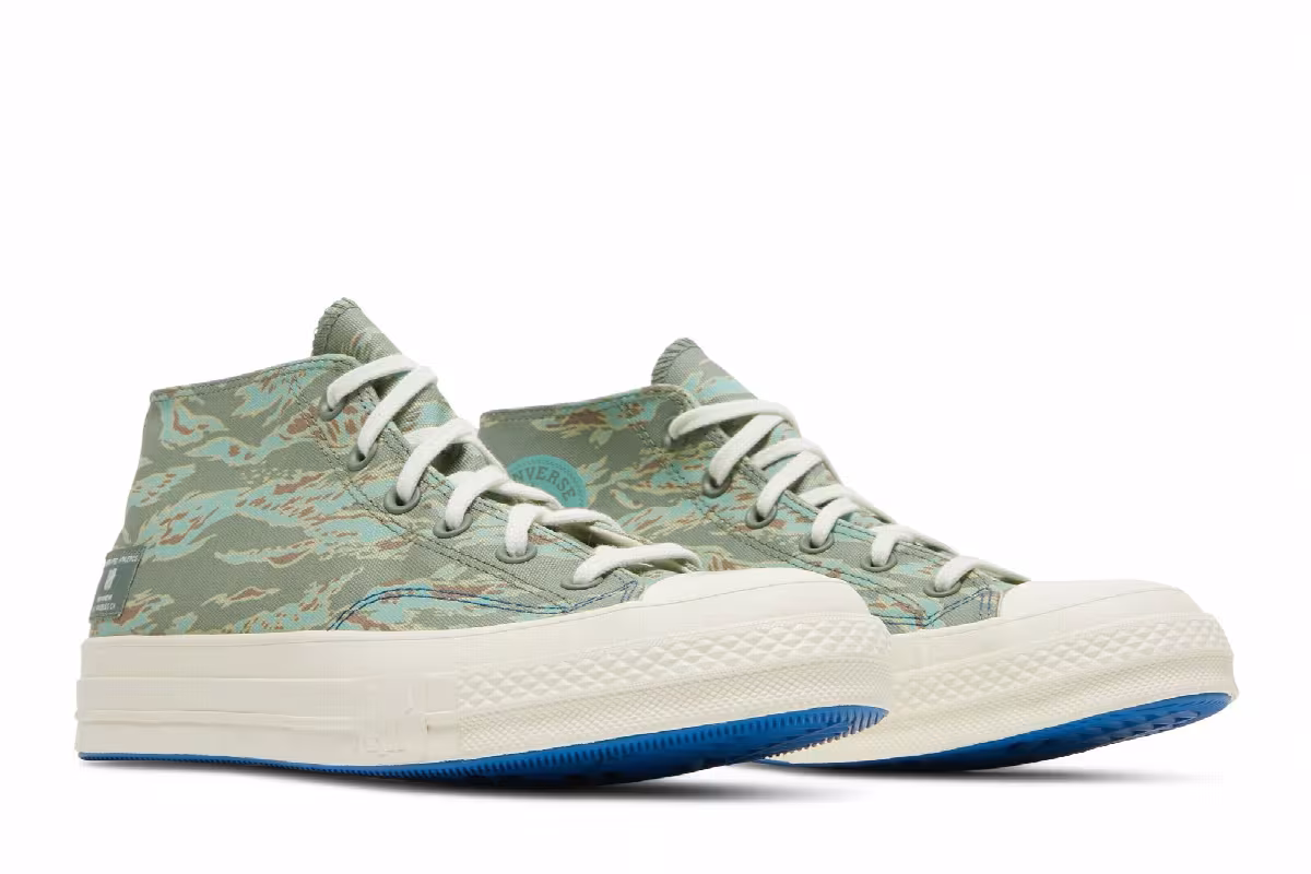 Undefeated x Converse Half Chuck 70 Mid Tiger Camo Print, view 9
