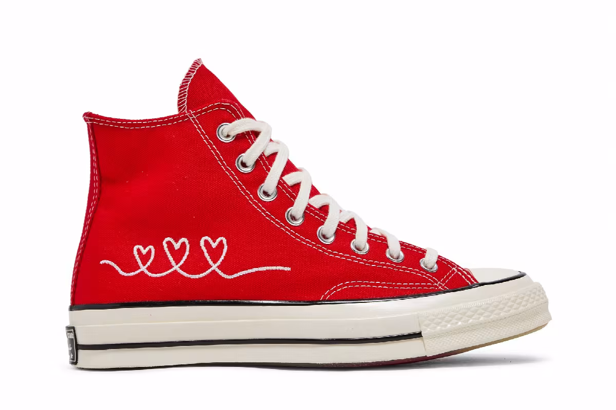 Converse Chuck 70 High Valentine's Day - Black, view 2