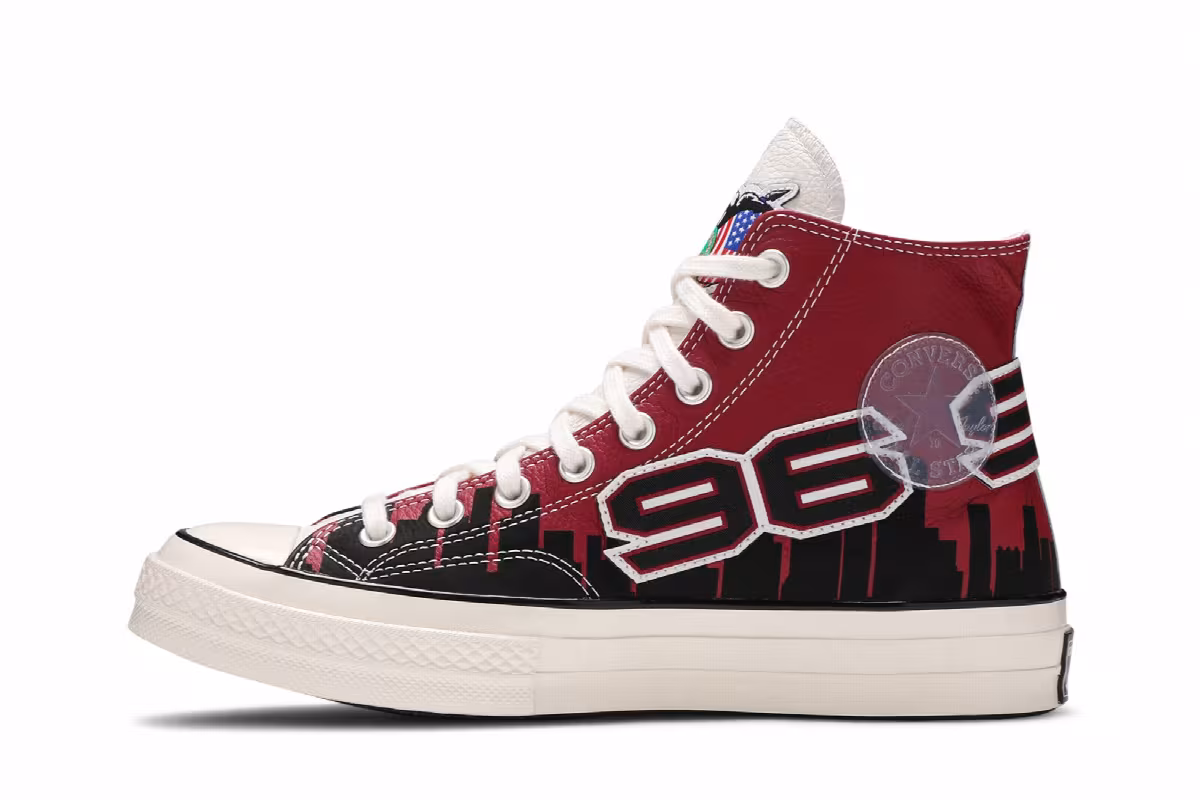 Chinatown Market x Converse Chuck 70 High Bulls Championship Jacket, view 4