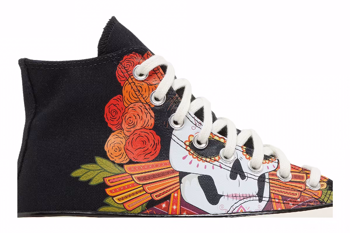 Converse Chuck 70 High Dia de los Muertos - Black, view 3