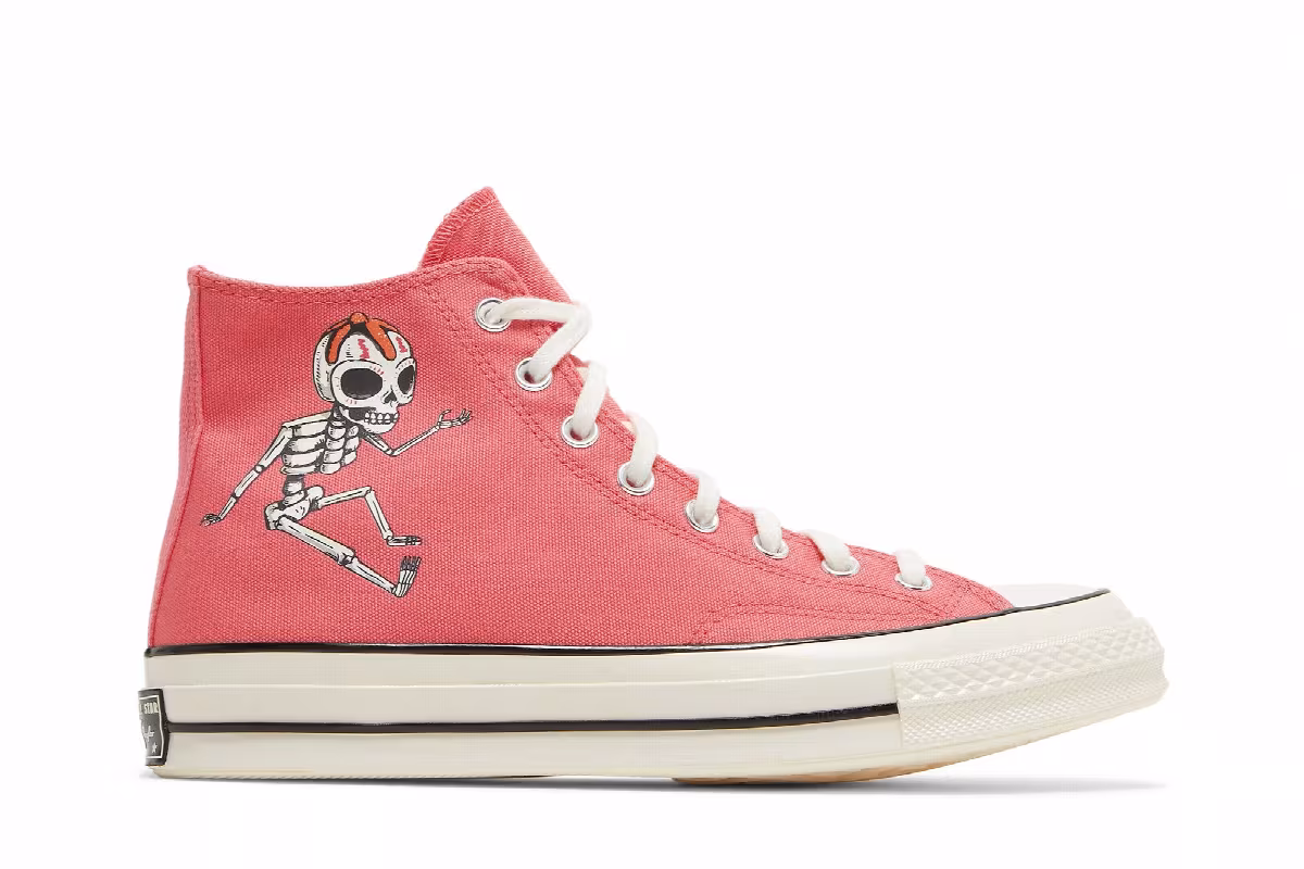 Converse Chuck 70 High Dia de los Muertos - Pink, view 2