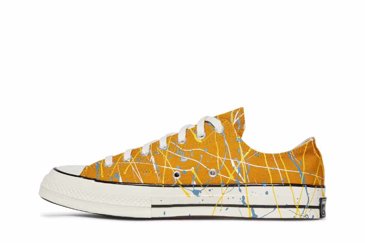 Converse Chuck 70 Low Paint Splatter - Sunflower Gold, view 4
