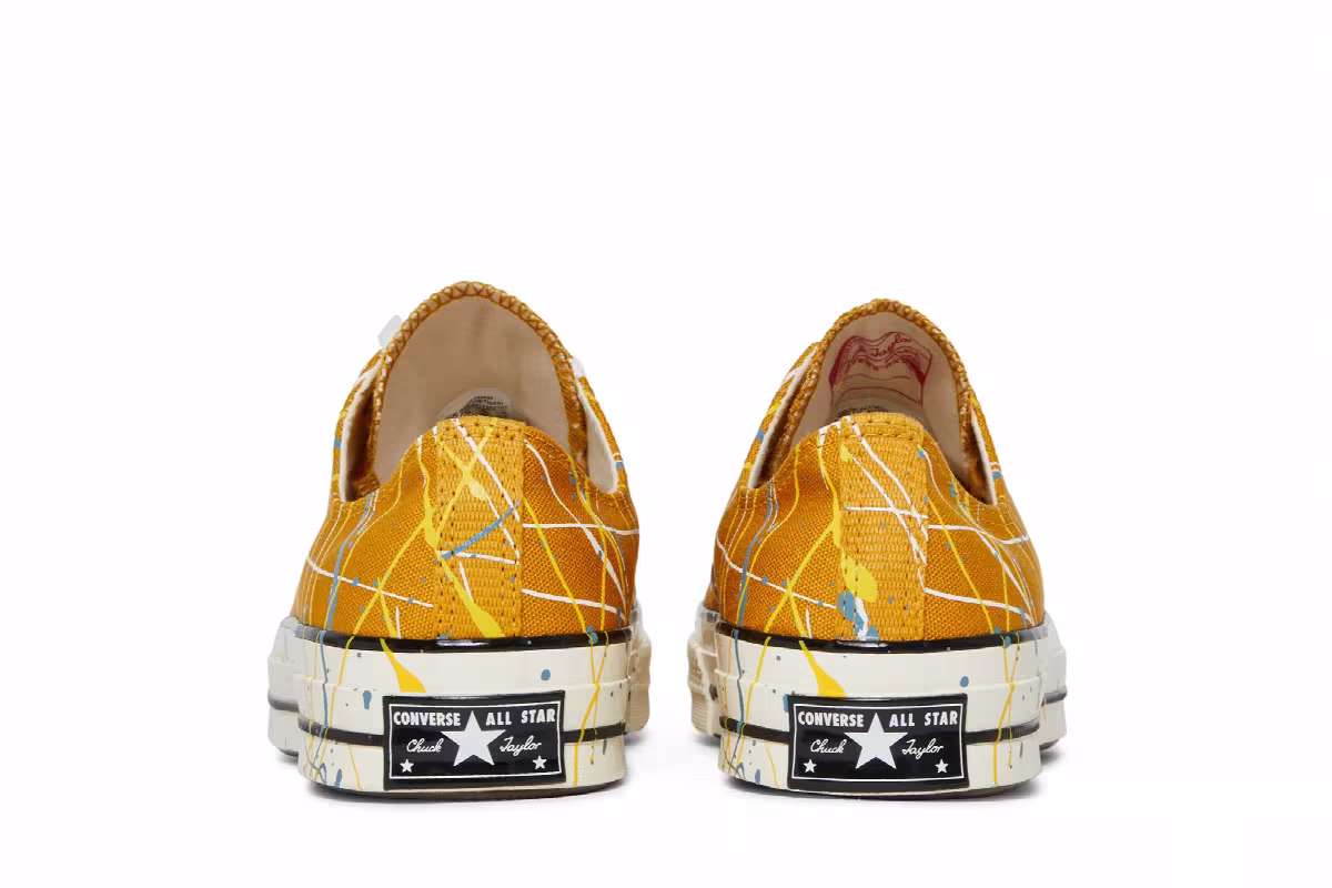 Converse Chuck 70 Low Paint Splatter - Sunflower Gold, view 7