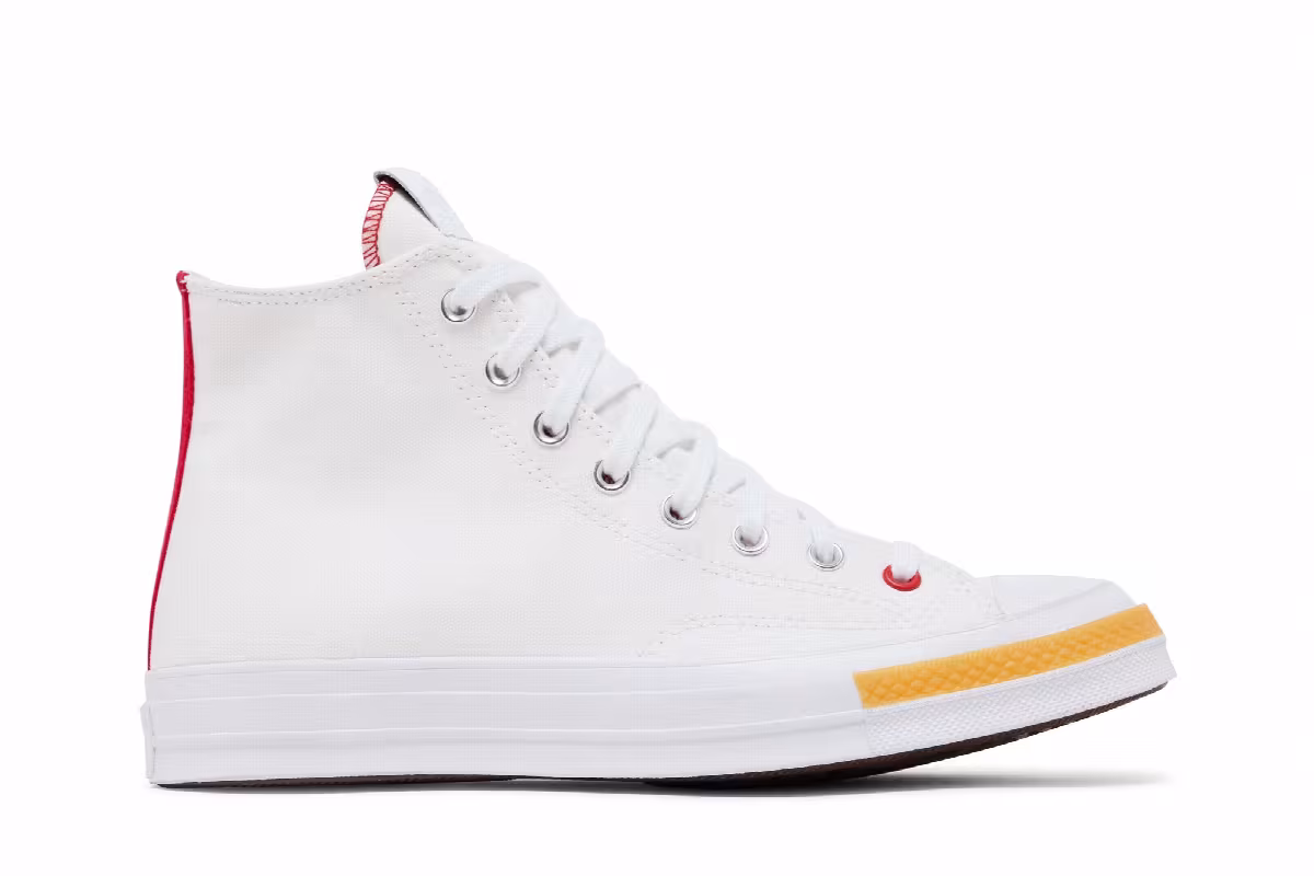 CLOT x Converse Chuck 70 High White, view 2