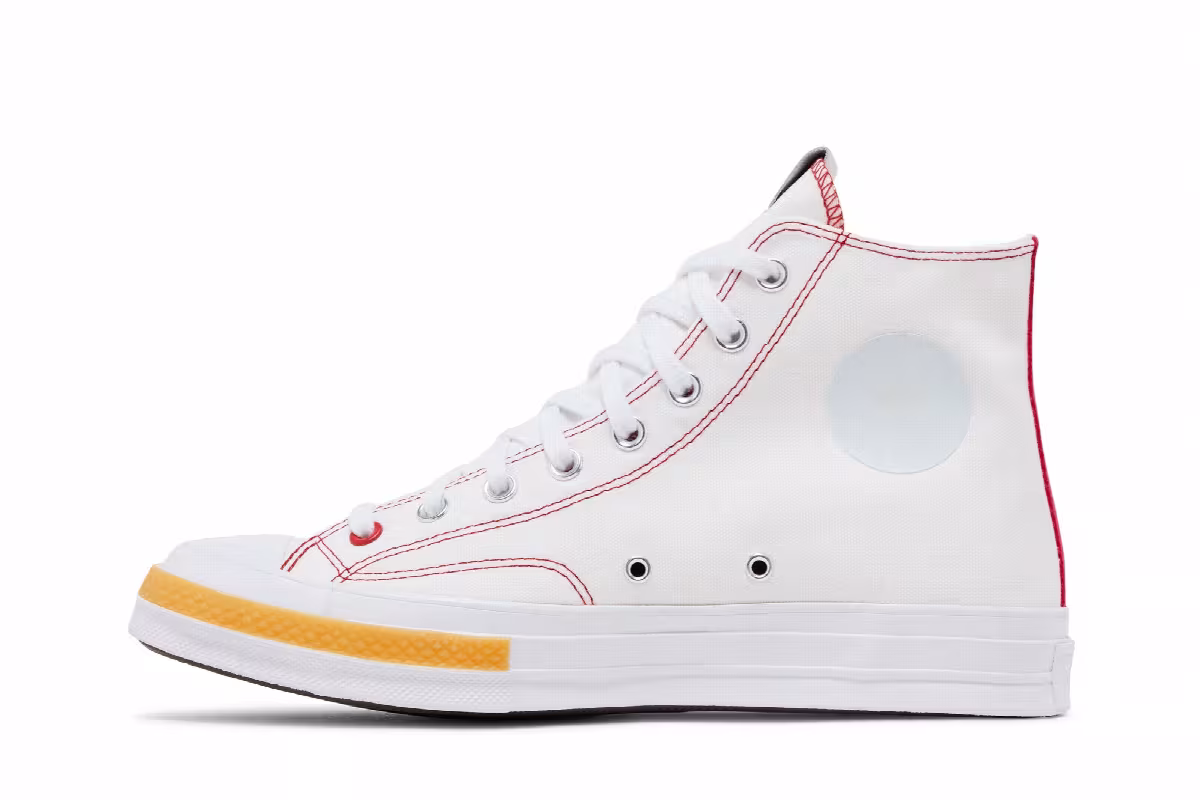 CLOT x Converse Chuck 70 High White, view 4