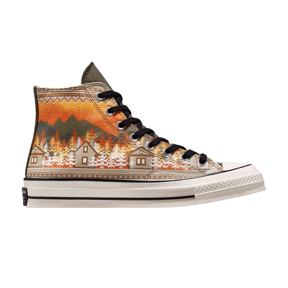 Converse Chuck 70 High Holiday Sweater - Orange