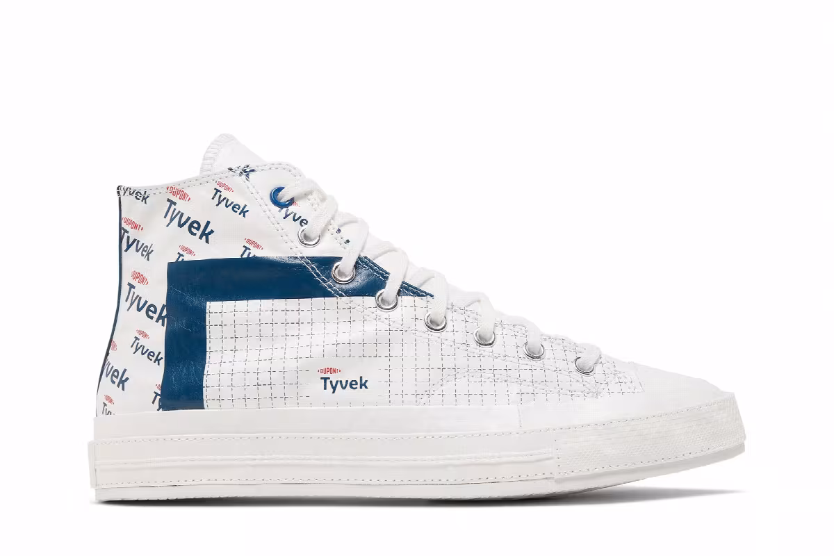 DuPont Tyvek x Converse Chuck 70 High White Princess Blue, view 2