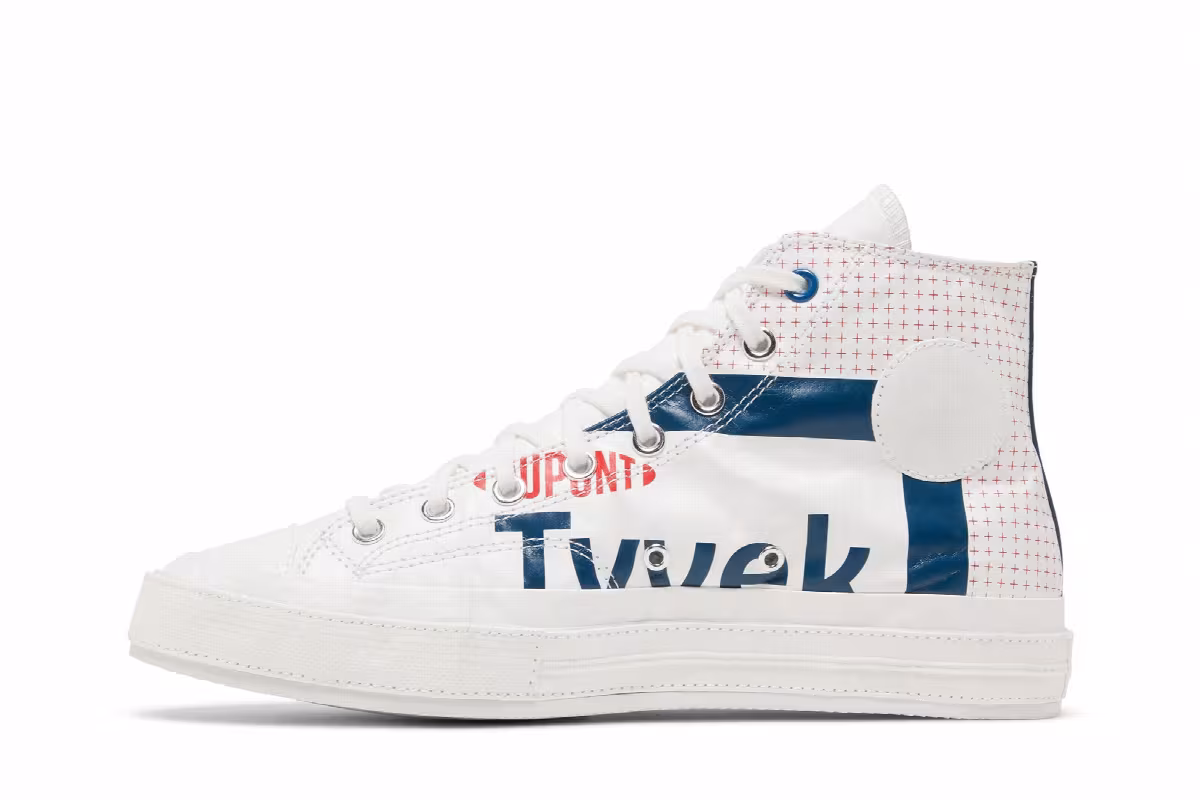 DuPont Tyvek x Converse Chuck 70 High White Princess Blue, view 4