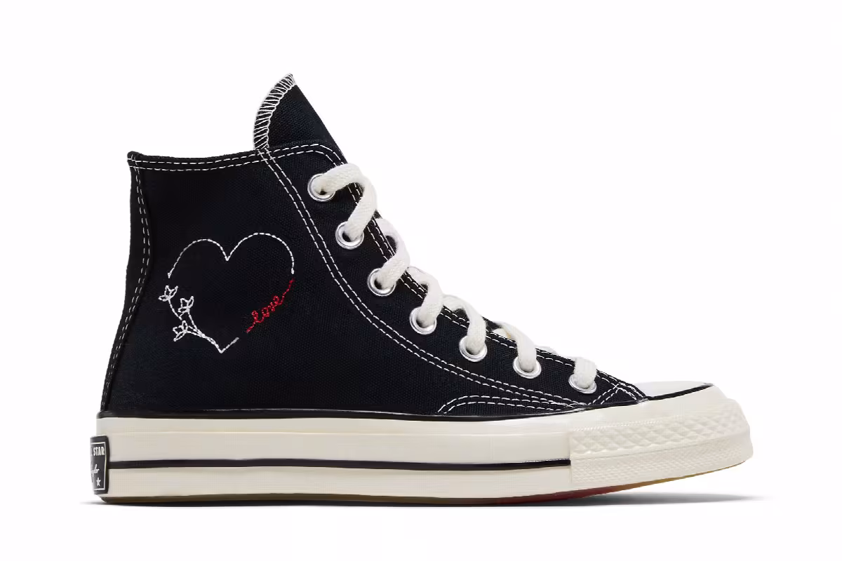 Converse Chuck 70 High Valentine's Day - Black, view 2