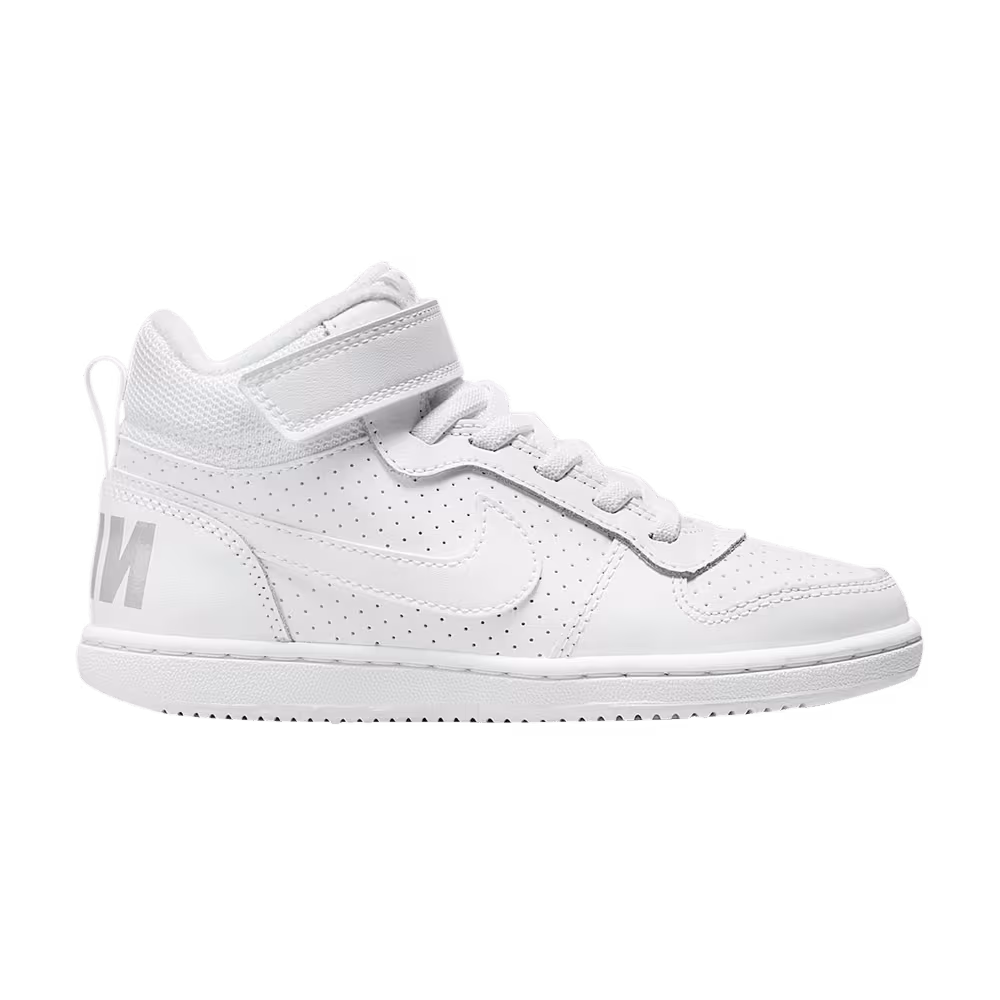 Nike Court Borough Mid PS White White