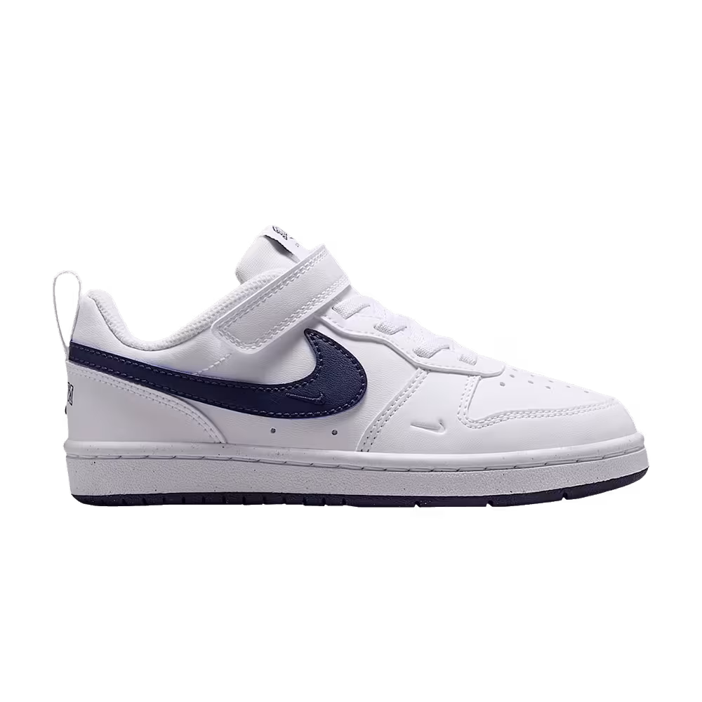 Nike Court Borough Low PS White Midnight Navy