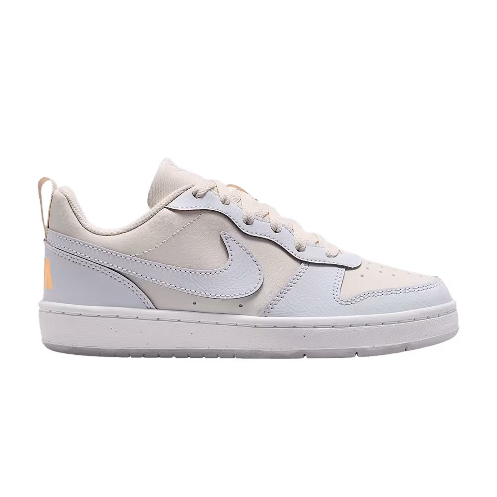 Nike Court Borough Recraft SE GS Phantom White Tangerine Tint Football Grey