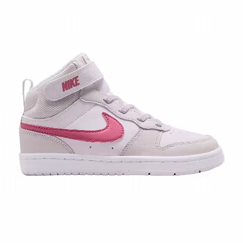 Nike Court Borough Mid 2 PS 'White Vast Grey White Peony'