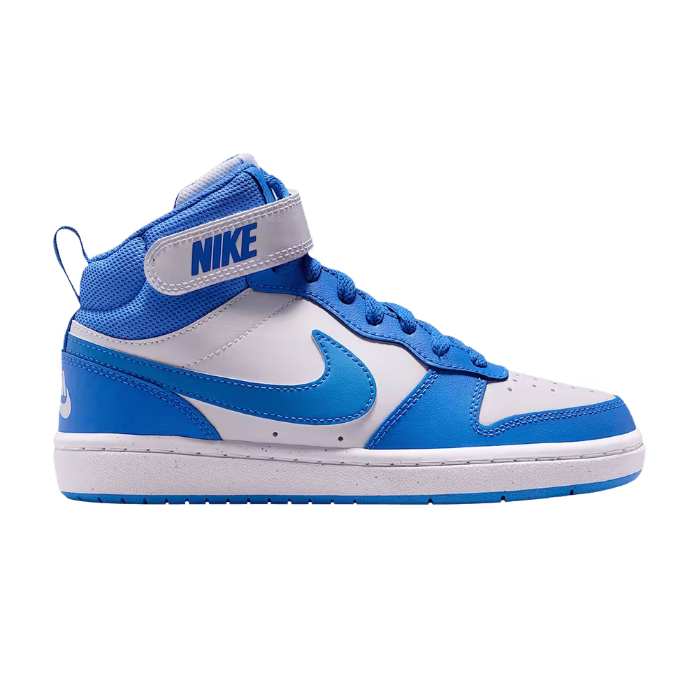 Nike Court Borough Mid 2 GS White Blue Crystal White Blue Crystal