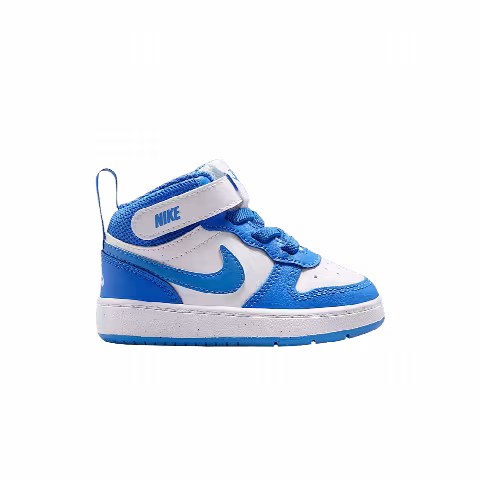Nike Court Borough Mid 2 TD 'White Blue Crystal White Blue Crystal'