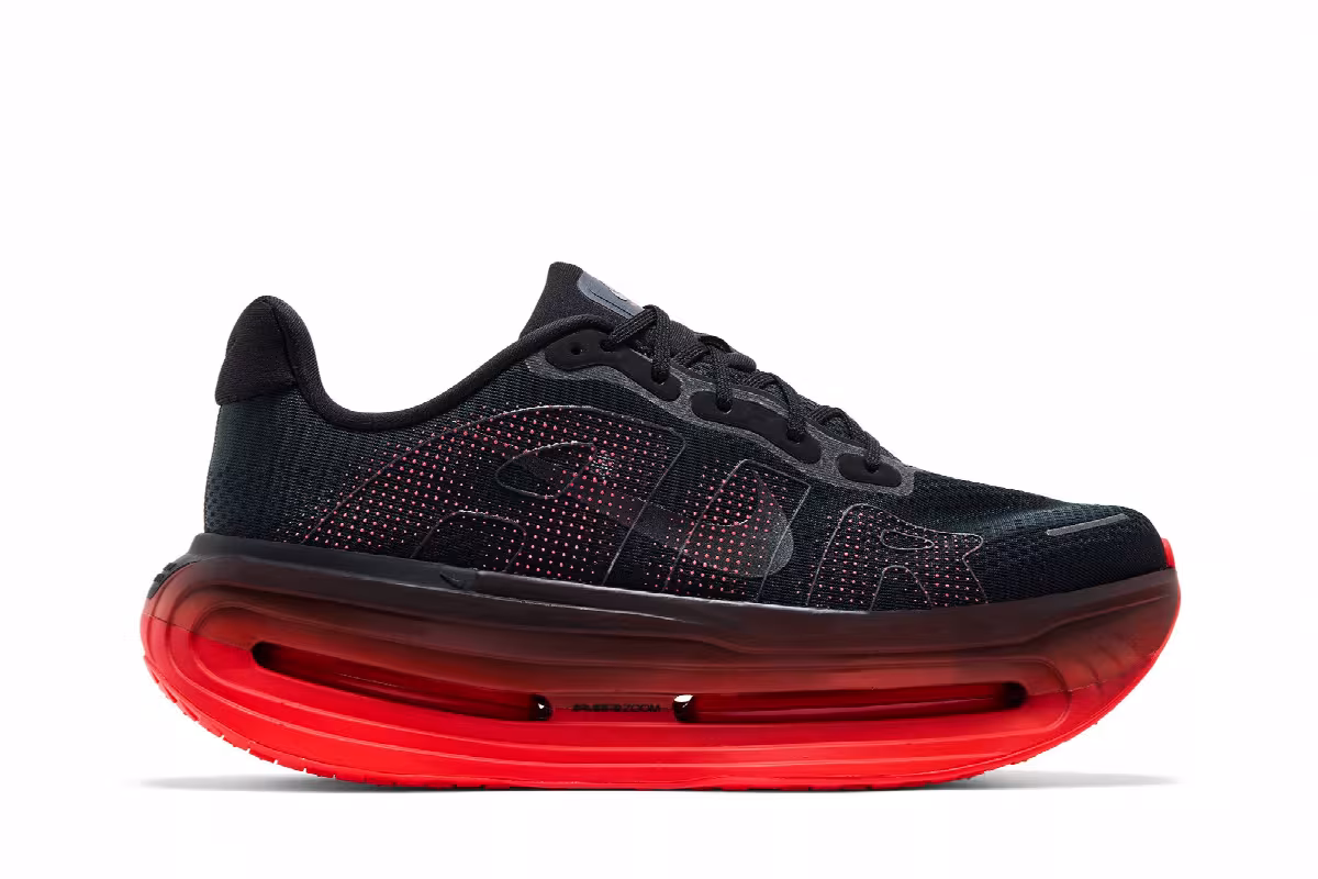Nike Vomero Premium Black Bright Crimson, view 2