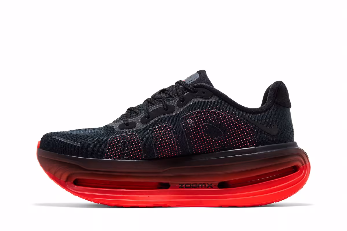 Nike Vomero Premium Black Bright Crimson, view 4