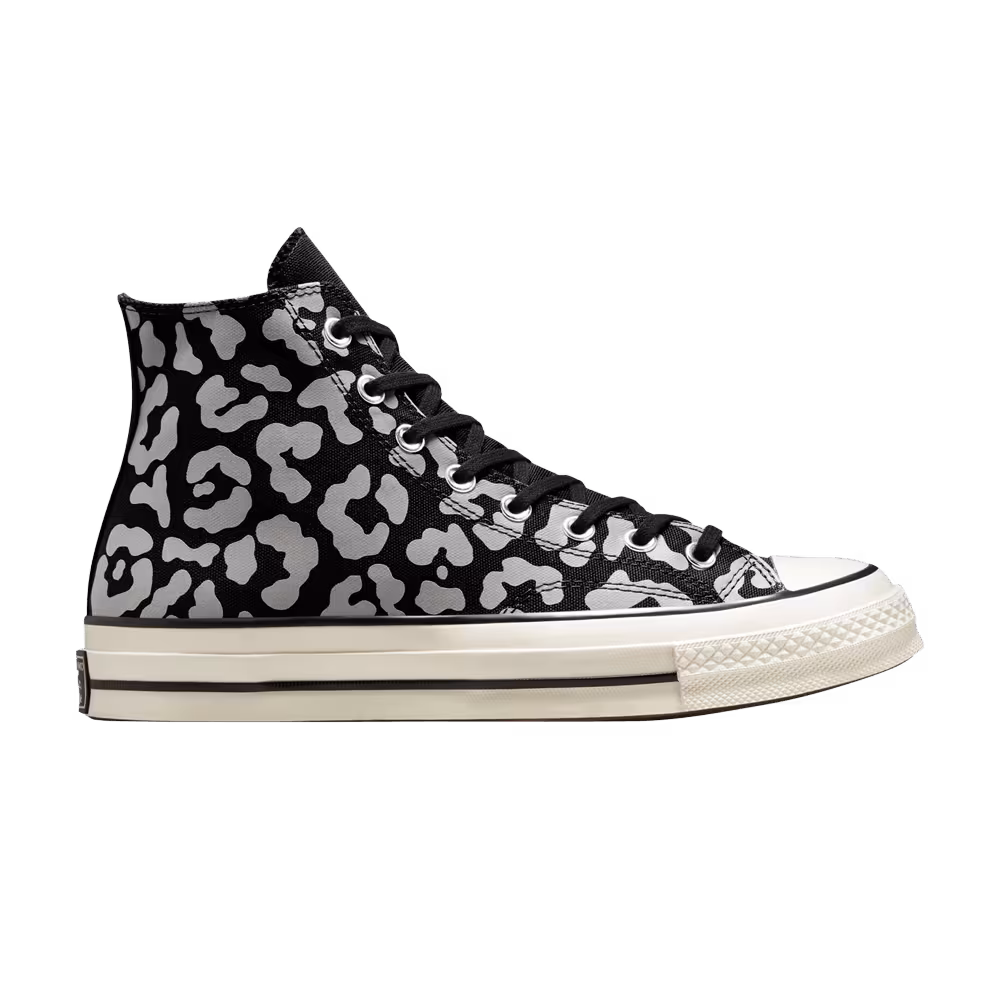 Converse Chuck 70 High Leopard Print - Black