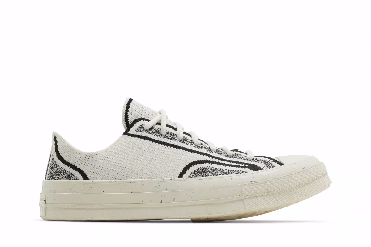 Converse Renew Chuck 70 Knit Low Egret Black, view 2