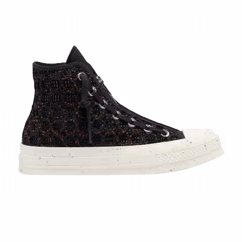 Converse Wmns Chuck 70 High 'Speckled Black Crochet'