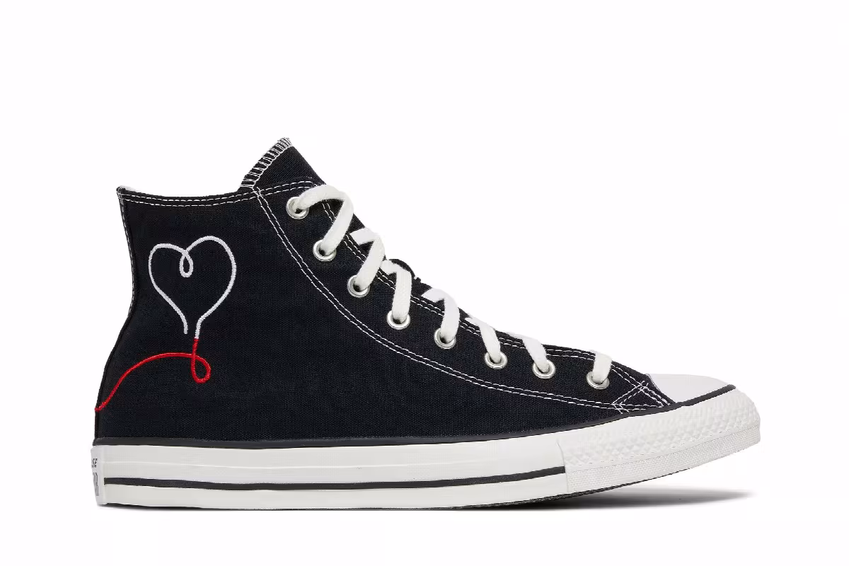 Converse Chuck Taylor All Star High Made with Love - Black, view 2