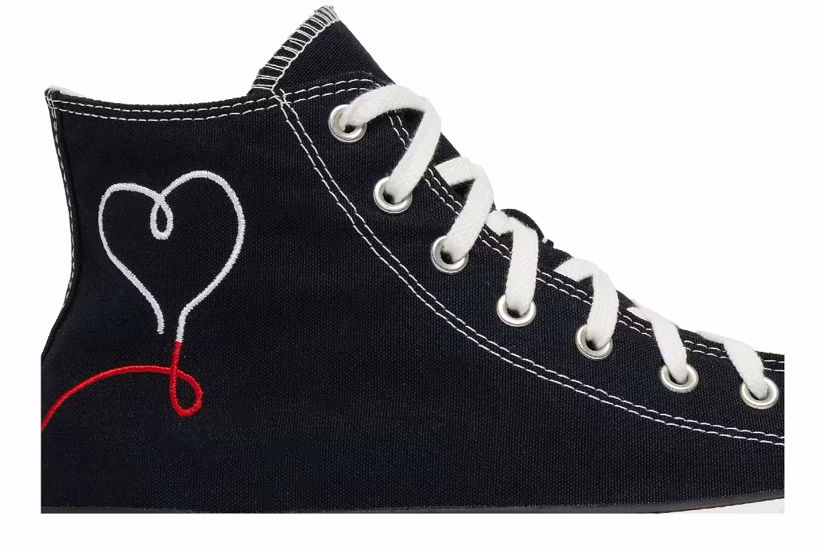 Converse Chuck Taylor All Star High Made with Love - Black, view 3