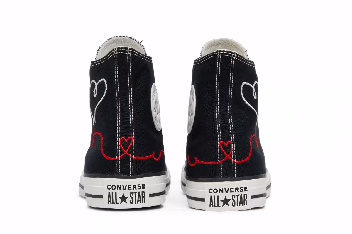 Converse Chuck Taylor All Star High Made with Love - Black, view 7