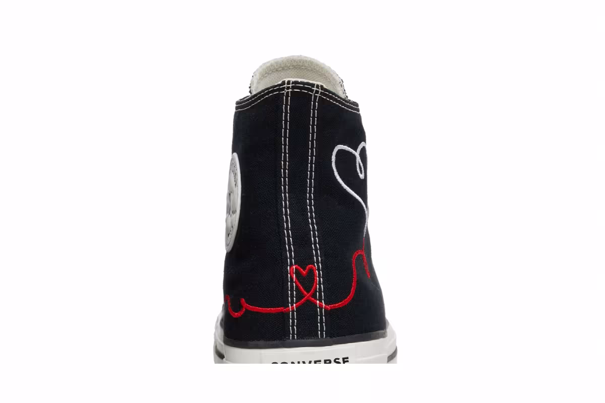Converse Chuck Taylor All Star High Made with Love - Black, view 8