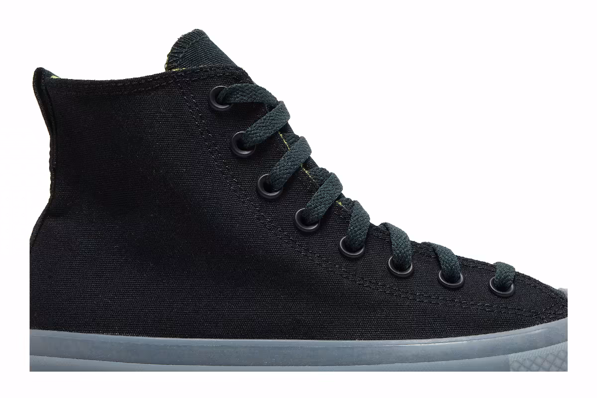 Converse Chuck Taylor All Star CX Fleece Lined High Black Lime Twist, view 3