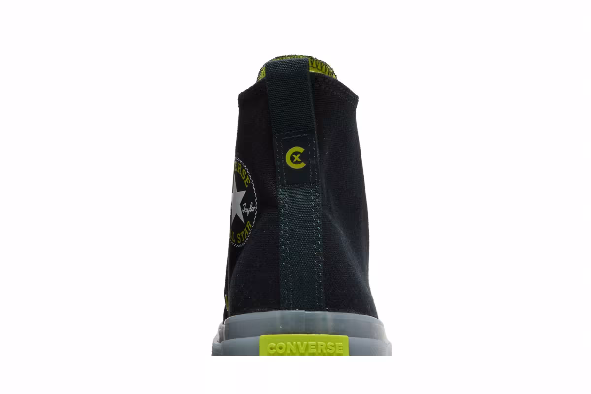 Converse Chuck Taylor All Star CX Fleece Lined High Black Lime Twist, view 8