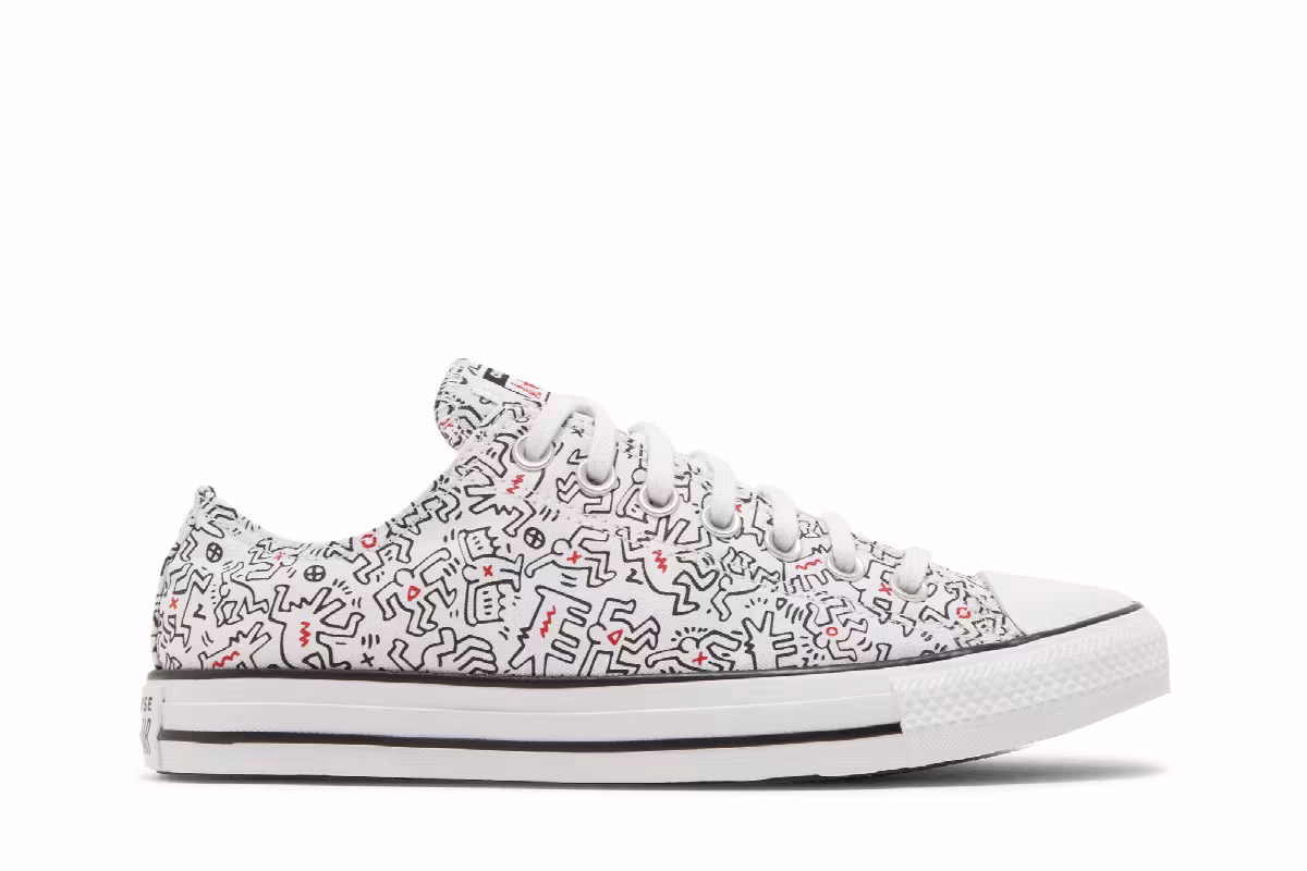 Keith Haring x Converse Chuck Taylor All Star Low Dancing Figures Allover Print, view 2