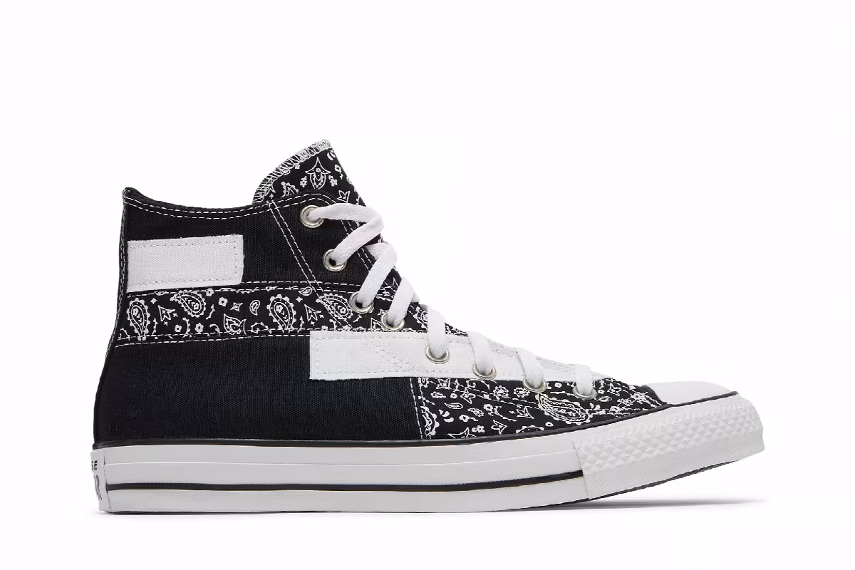 Converse Chuck Taylor All Star High Paisley Patchwork - Black, view 2