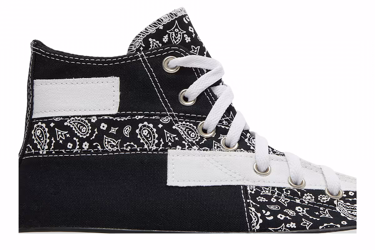 Converse Chuck Taylor All Star High Paisley Patchwork - Black, view 3