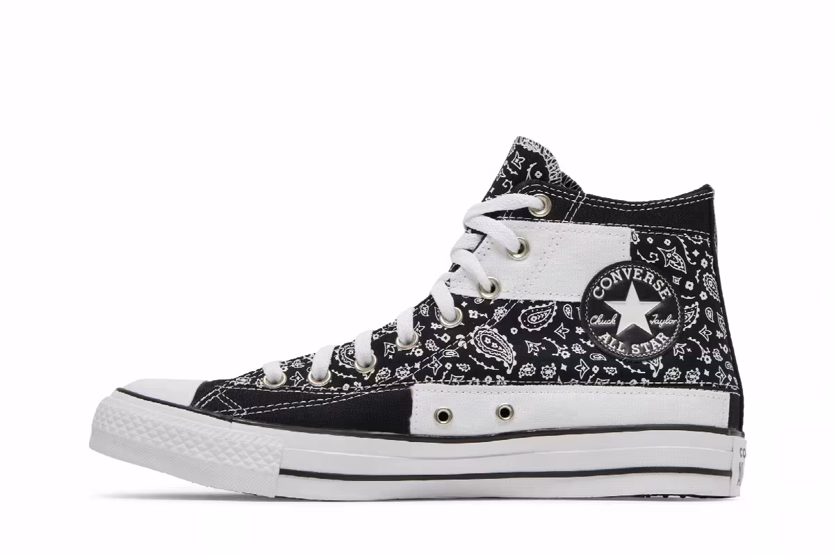 Converse Chuck Taylor All Star High Paisley Patchwork - Black, view 4